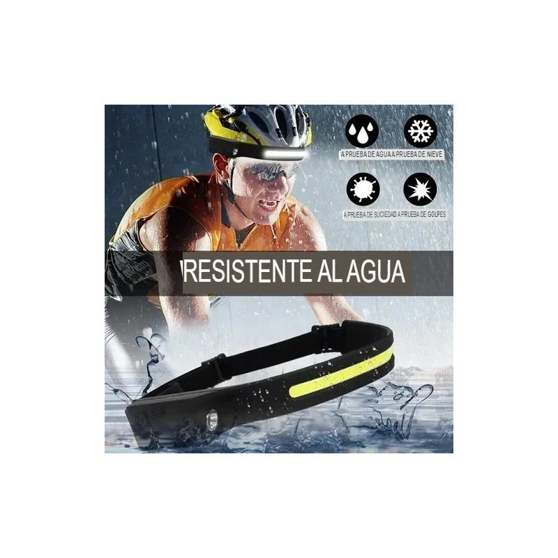 Linterna Cintillo Led Brillante Cabeza Encendido Con Sensor