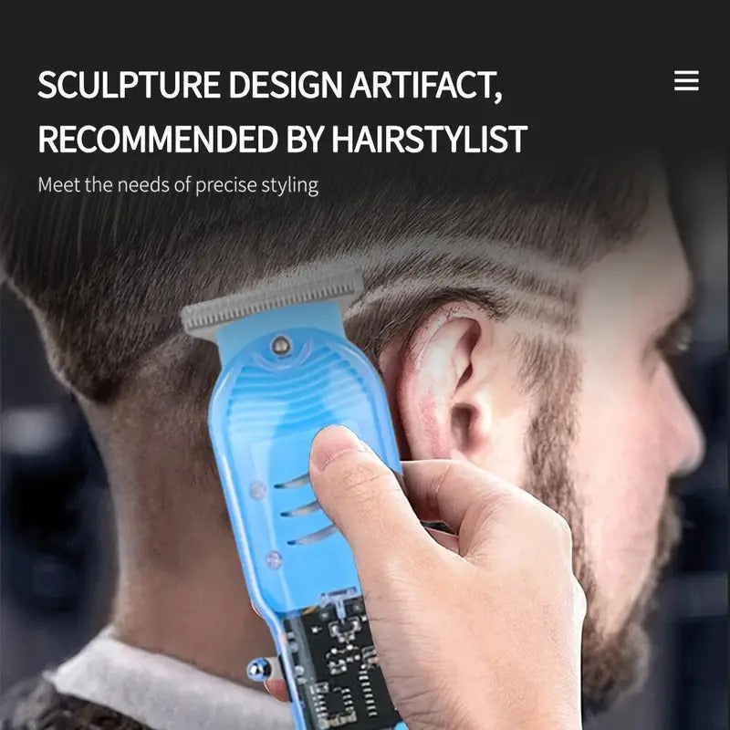 Cortadora De Pelo Inalambrica Recargable Maquina Afeitadora Negro