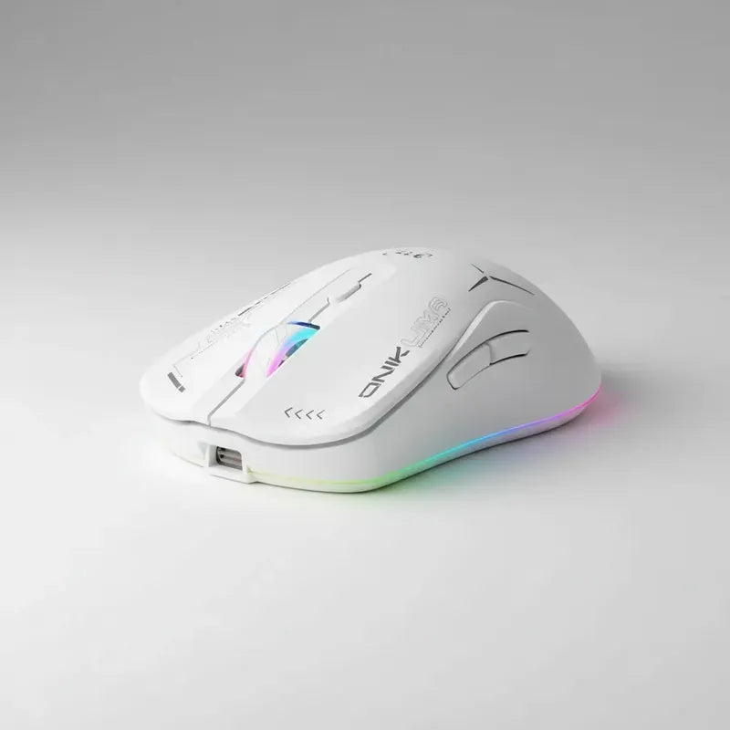 Mouse Recargable Gamer Inalámbrico D5 3.0 Usb 3600 Dpi Blanco