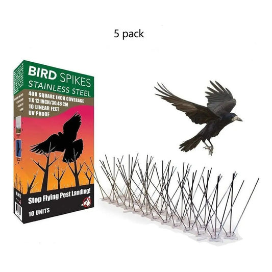 Púas Antipalomas Pack X5 Alambre Acero Inofensiva