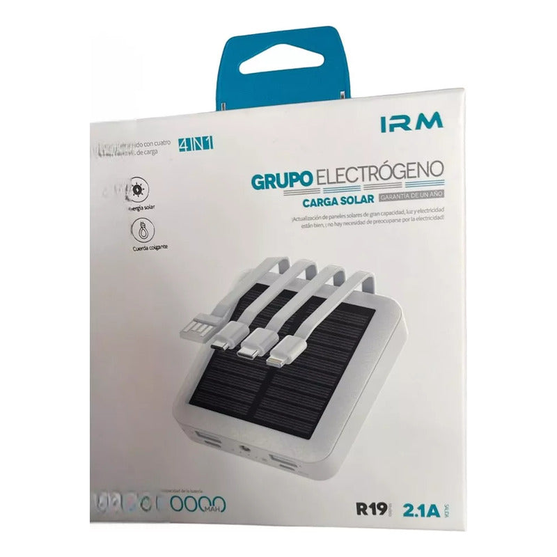 Bateria Portatil Externa 20.000 Mah 2 Usb Solar Powerbank