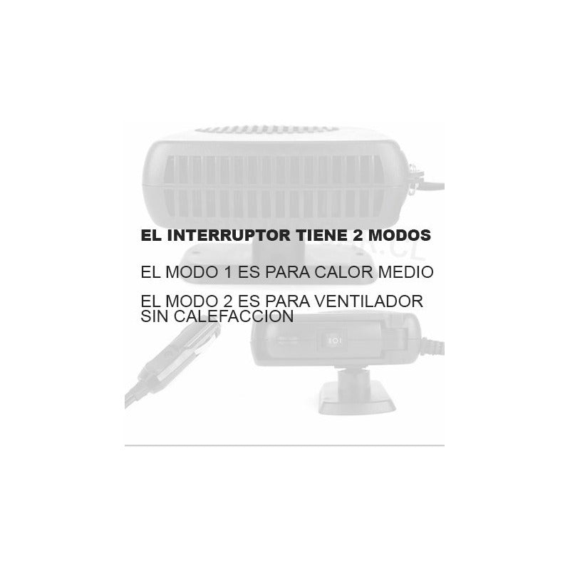 Calefactor Para Auto 12v 200w Calefaccion Portatil
