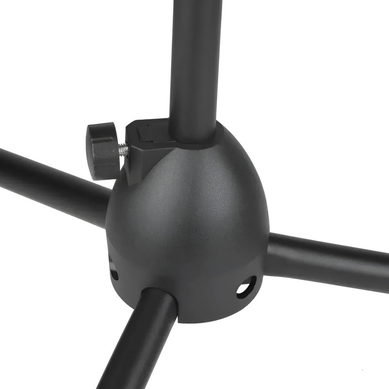 Soporte Pedestal De Micrófono Con Boom Metálico / Atril Negro