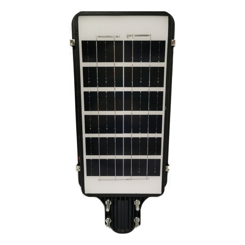Pack X2 Foco Solar 1000watt Alumbrado Exterior Poste 420led Negro Fría