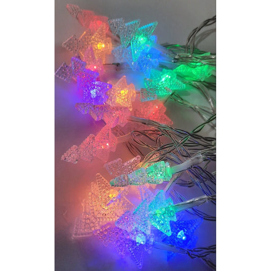 Luces Guirnalda Navidad Solar En Forma De Pino Yestrella 20l