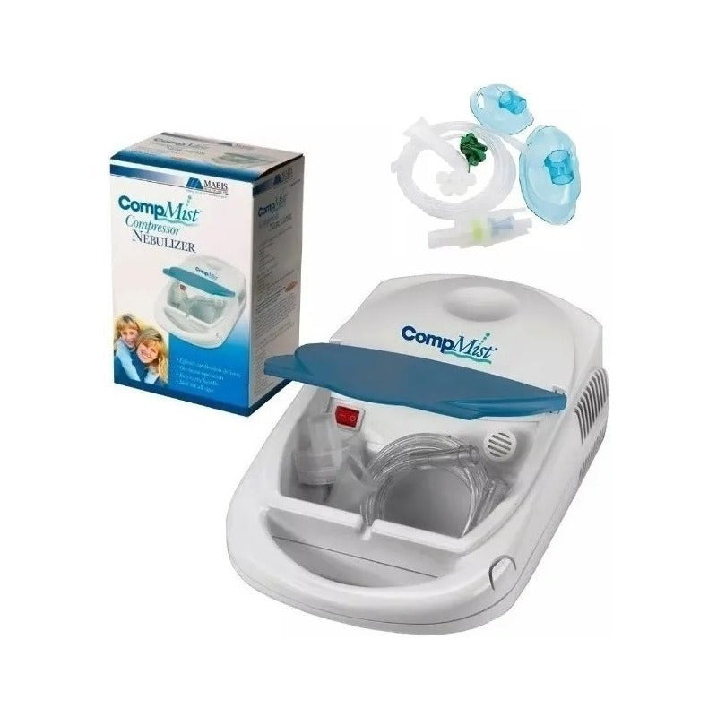 Nebulizador Portátil Asma Compresor Terapia Kit Completo 8ml Blanco