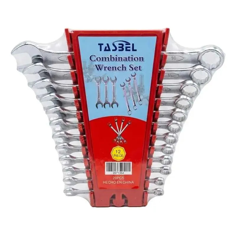Set 12 Llaves Punta Corona 6 7 8 9 10 11 12 13 14 17 19 24mm Plateado