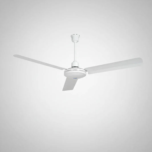 Ventilador De Techo Metal 3 Aspas 56puLG Control A La Pared 50/60hz Blanco Metal 3