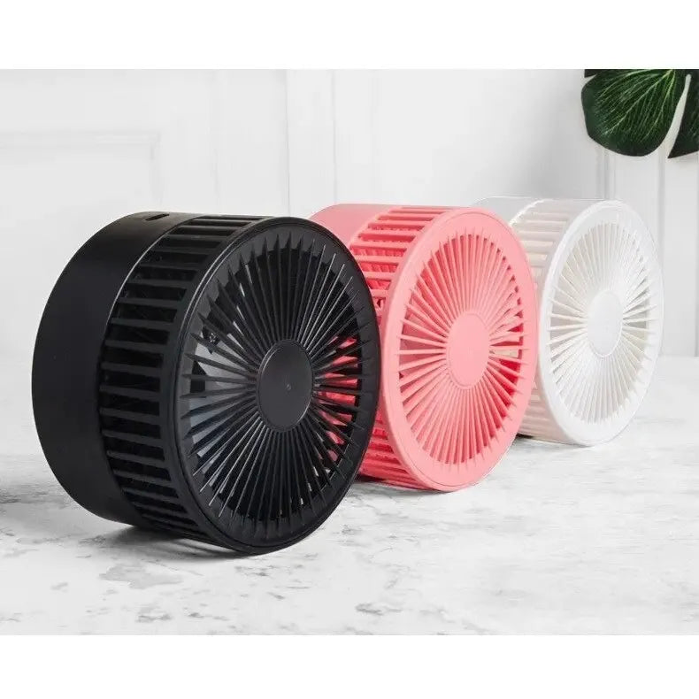 Ventilador De Mesa Escritorio Portatil Usb Silencioso Potent 20 Cm 5w Negro Plástico 3
