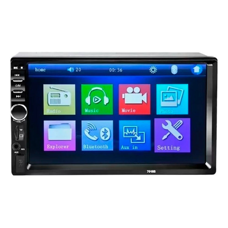 Radio Doble Din De Pantalla Nueva Instalada Solo En Santiago Negro