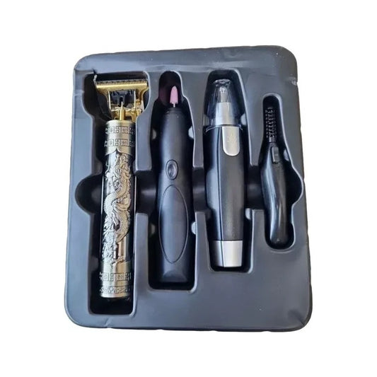 Set Máquina De Afeitar Multifuncional Barba Orejas Nariz