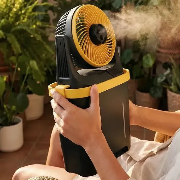 Ventilador Refrescante Portátil Recargable Nebulizador
