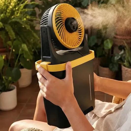 Ventilador Refrescante Portátil Recargable Nebulizador