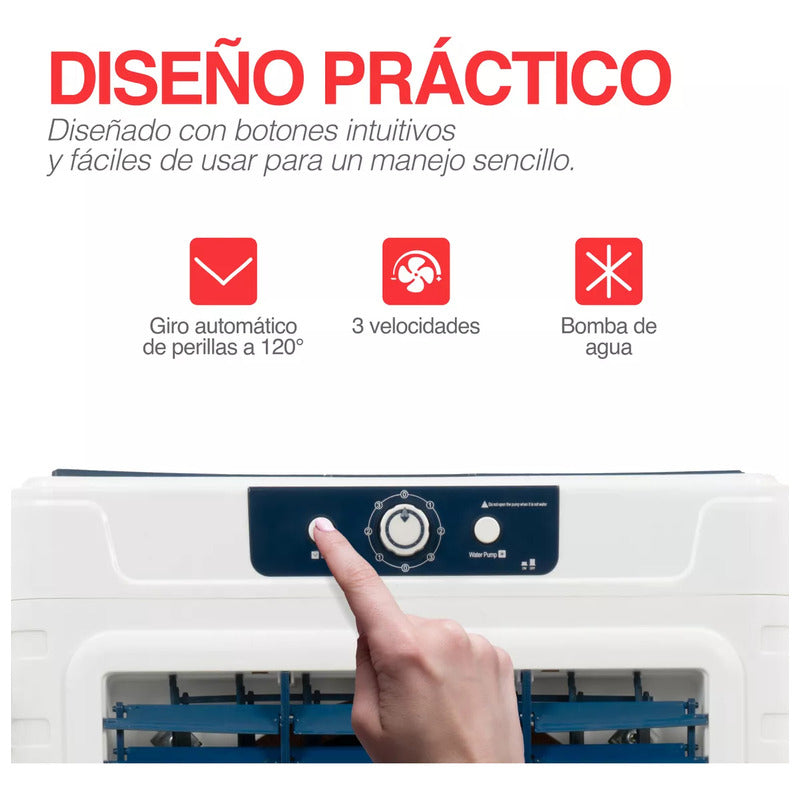 Climatizador Portátil 60l 3 Velocidades Industrial Blanco