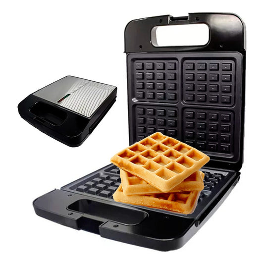 Wafflera Electrica Maquina Antiadherente De 4 Waffles Grande