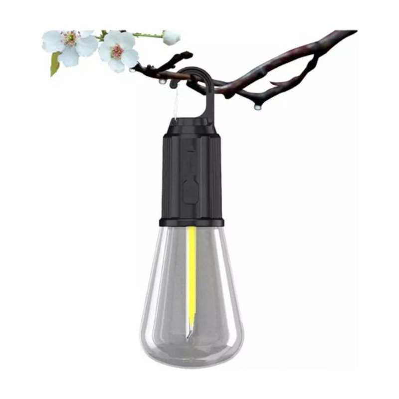 Ampolleta Led Recargable Tipo C Para Camping Luz Cálida