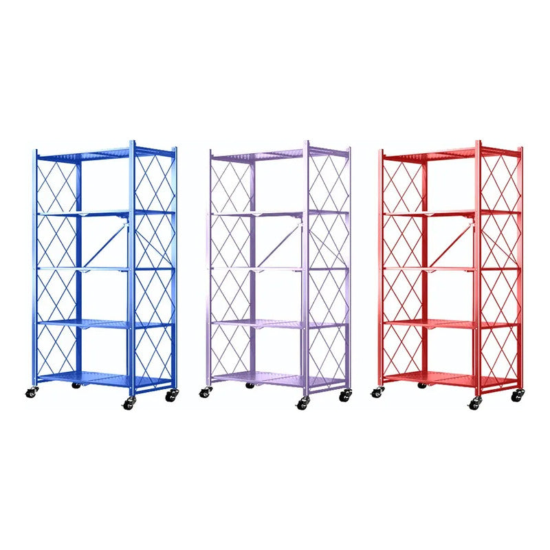 Repisa Estantería 5 Niveles Metalico Estanteplegable 50kg Ne Violeta