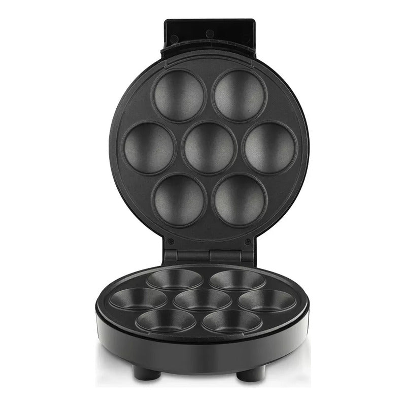 Máquina Para Cupcakes Antiadherente 7 Unidades Negro