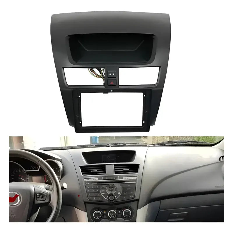 Kit Mazda: Bisel Radio Pantalla Bt-50 2013-2021 Negro + Pantalla Táctil 9'' Gps/wifi/radio