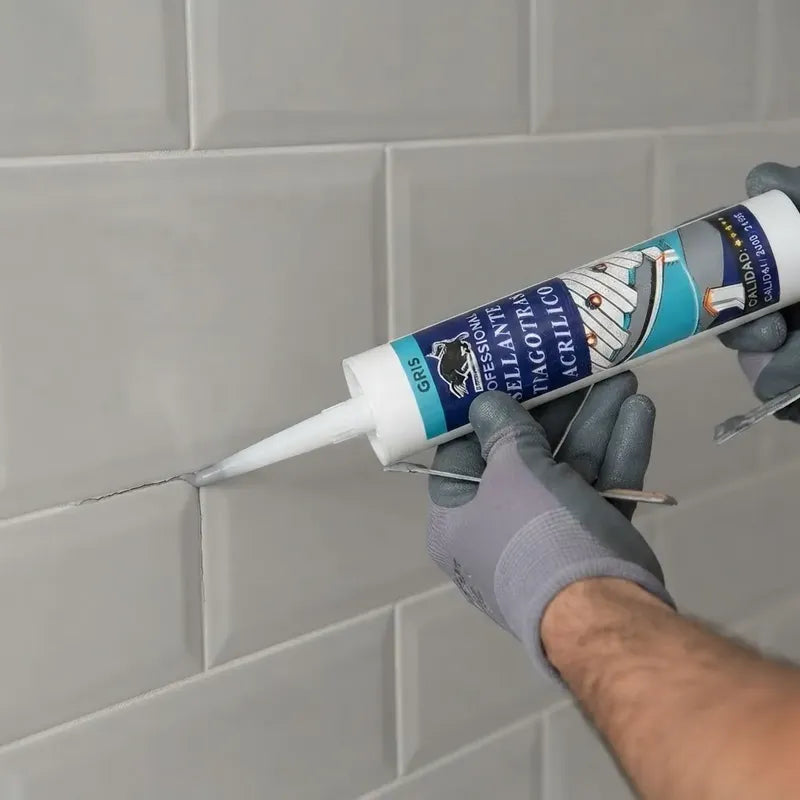 Silicona Acética Sellante Gris Sellador Acrílico Resistente