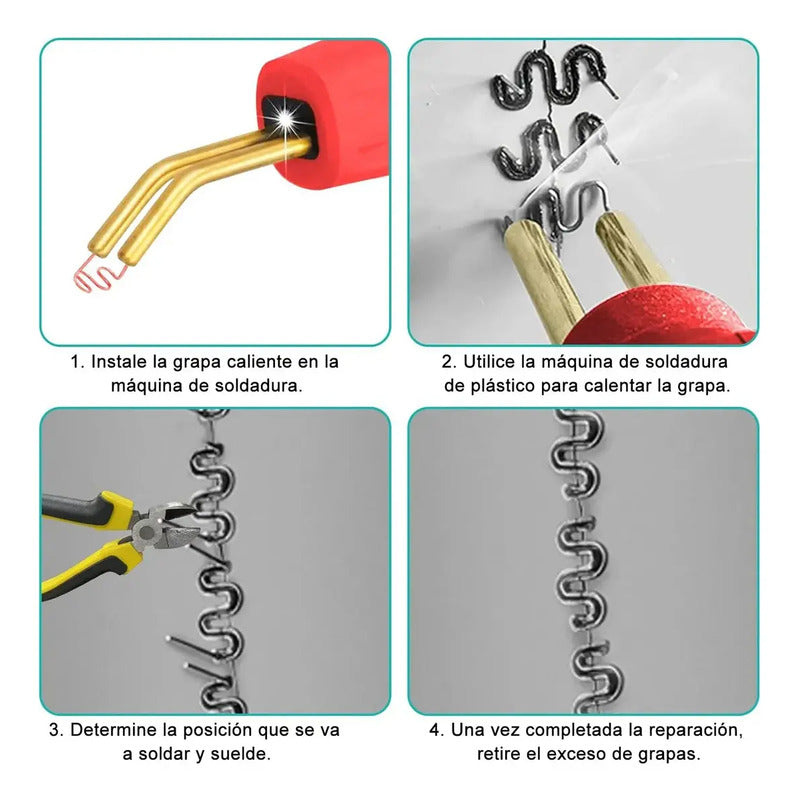 Kit 1200 Unidades Grapas Para Soldadora Reparacion Plasticos