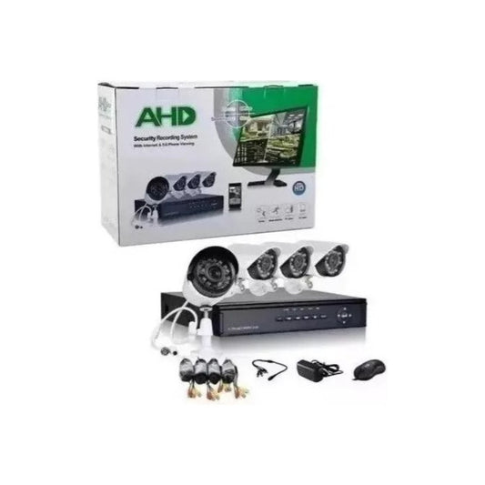 Kit Dvr Wifi + 4 Cámaras De Seguridad Interior Y Exterior