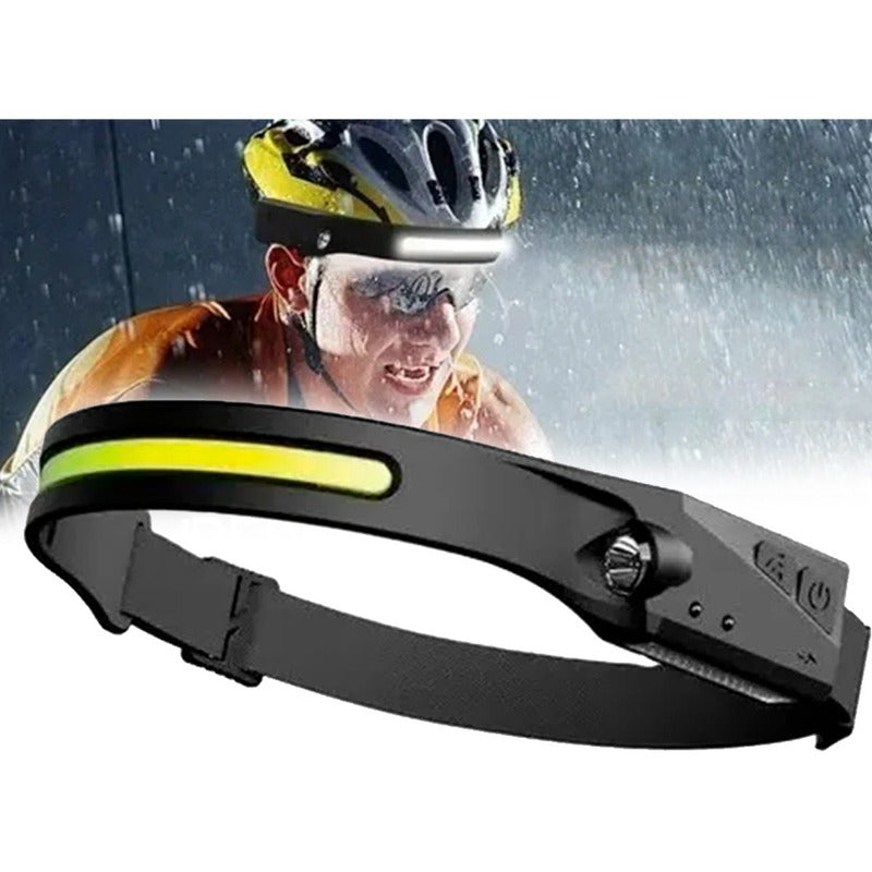 Linterna Cintillo Led Brillante Cabeza Encendido Con Sensor