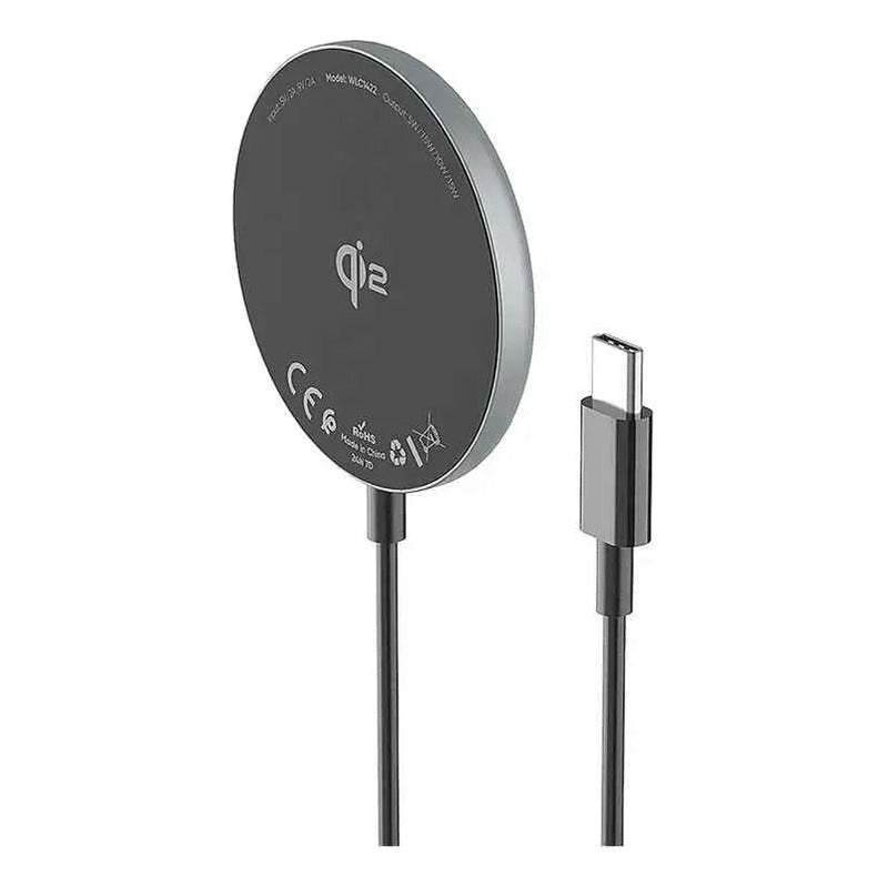 Cargador Inalámbrico Compatible Android Y Ios Vidvie 15w Negro