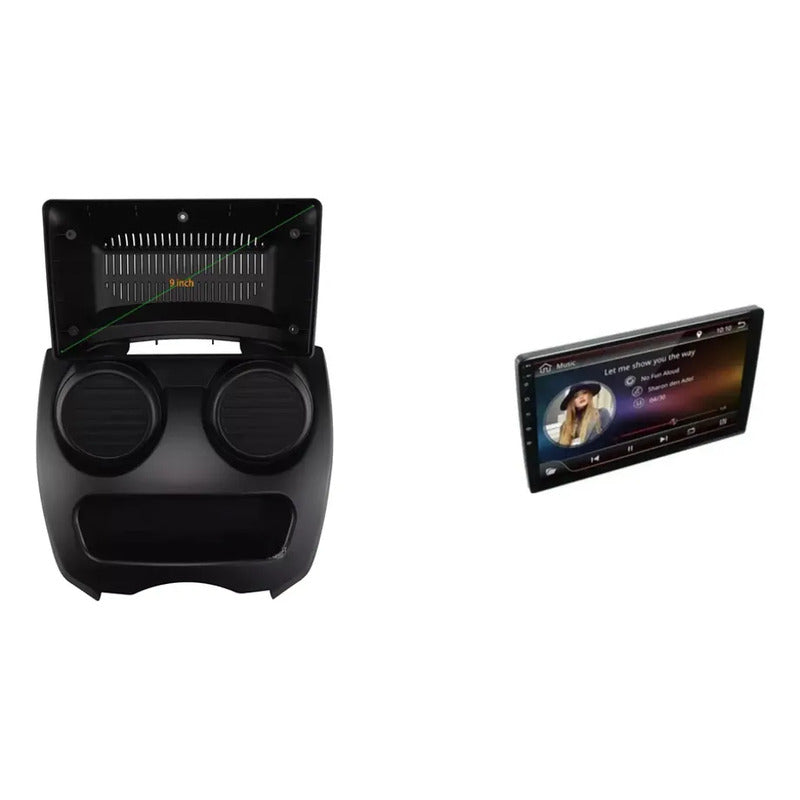 Kit Byd F0: Bisel Radio Adaptador Negro 9 + Pantalla Táctil 9 Gps/rádio/wifi/waze
