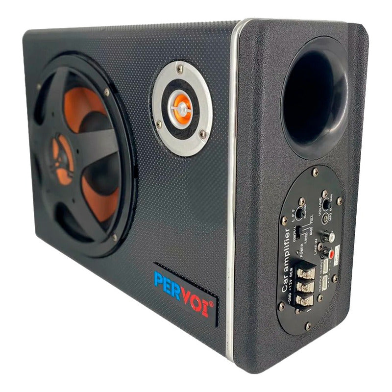 Subwoofer Amplificado Activo Bajo Con Kit De Instalcion