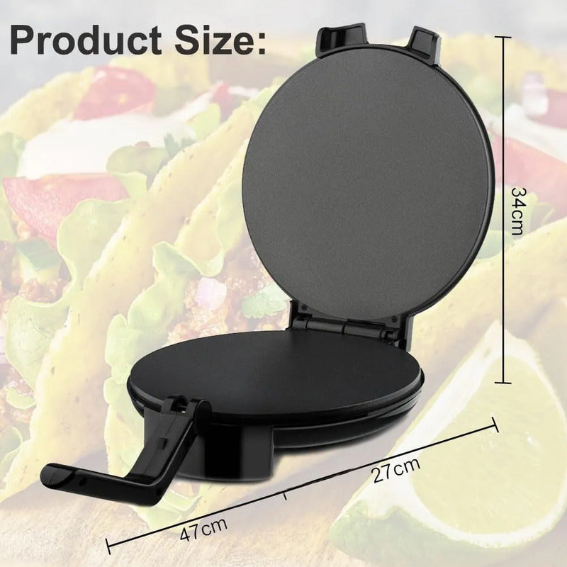 Máquina Para Hacer Panqueques Crepas Tortillas Raf R.567 Negro