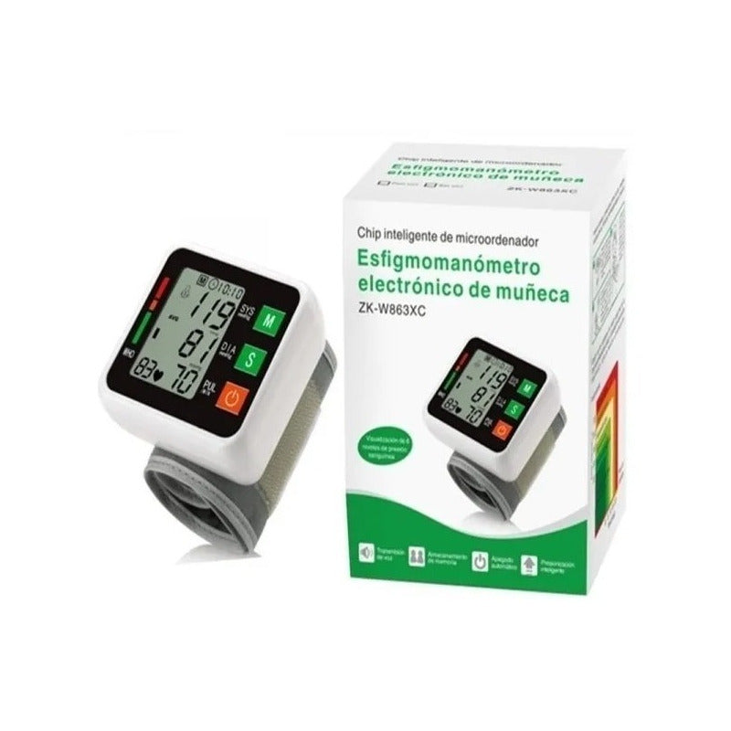 Tensiómetro Digital Toma Precio Para El Brazousb O Baterias  Blanco