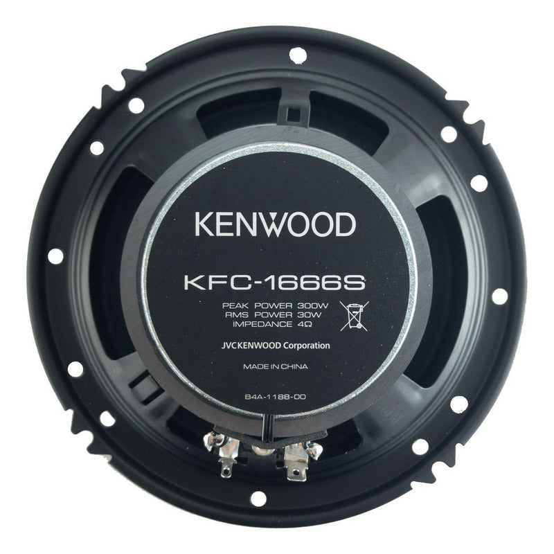 Par De Parlantes Kenwood Kfc 1666s 300 Watts 6 Pulgadas Negro