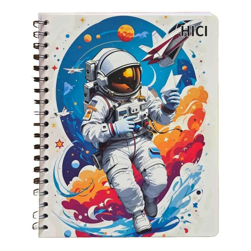 Pack X5 Cuadernos De 100 Hjs Surtidos Espiral 7mm Colegio Varon 2