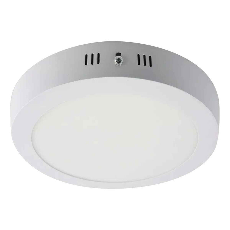 Pack X2 Panel Led Sobrepuesto 18w Foco Plafon Redondo Cuadra Redondo Calido