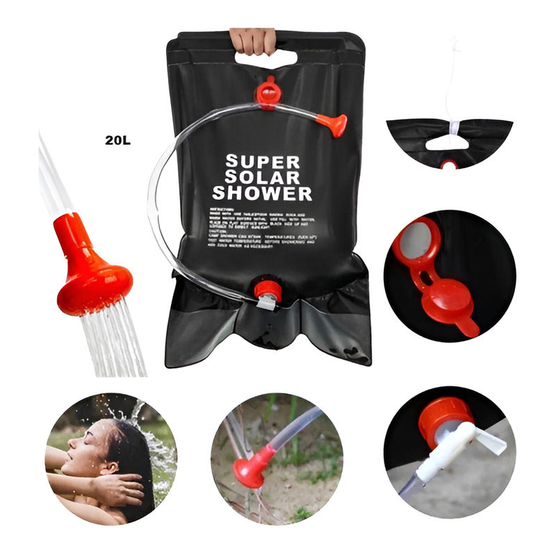 Ducha Portátil Camping Playa 20 L Exterior Compacta
