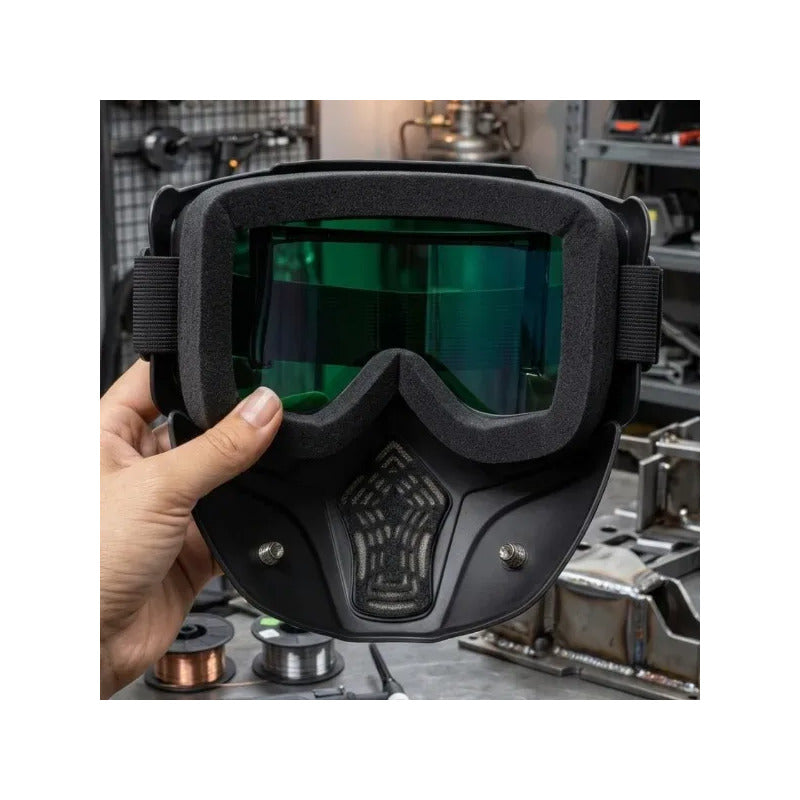 Máscara De Soldadura  Anti Deslumbrante Con Sensor  De Luz Negro Pm2860126