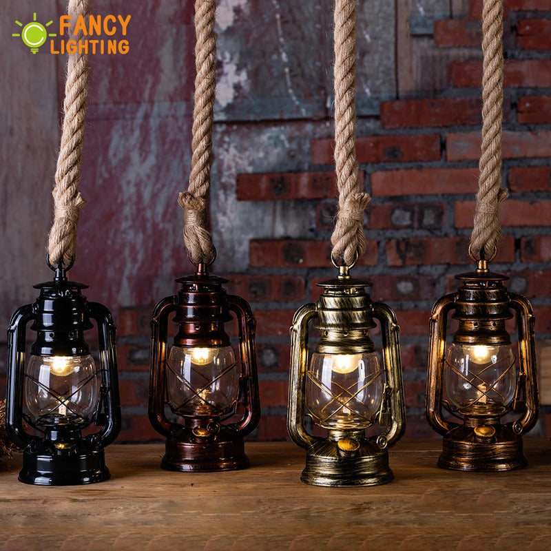 Lámpara De Techo Electrico Colgante Rústica E27