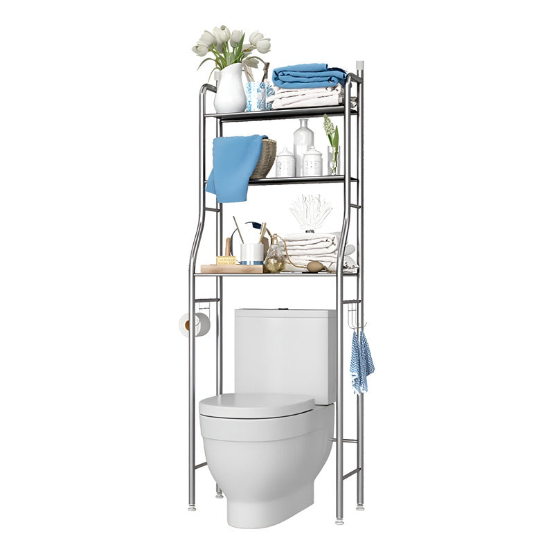 Estante Organizador Metálico Lavandería O Baño Repiza Blanco