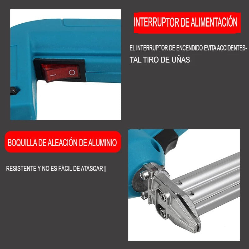 Clavadora Eléctrica 220v 10/30mm Mas Clavos 100pcs F30 1800w