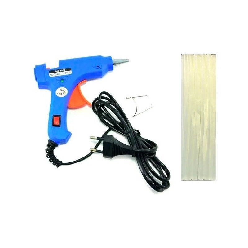 Pistola Silicona Caliente 20w Mas Silicon De Regalo 7mm Base