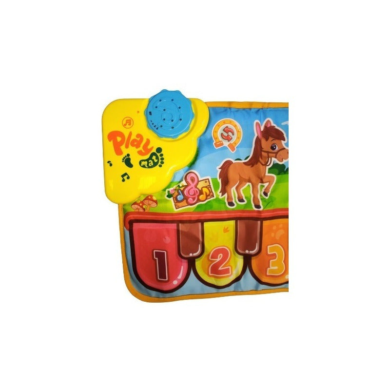 Piano Musical Para Niños Piano Music Mat Animal  Azul