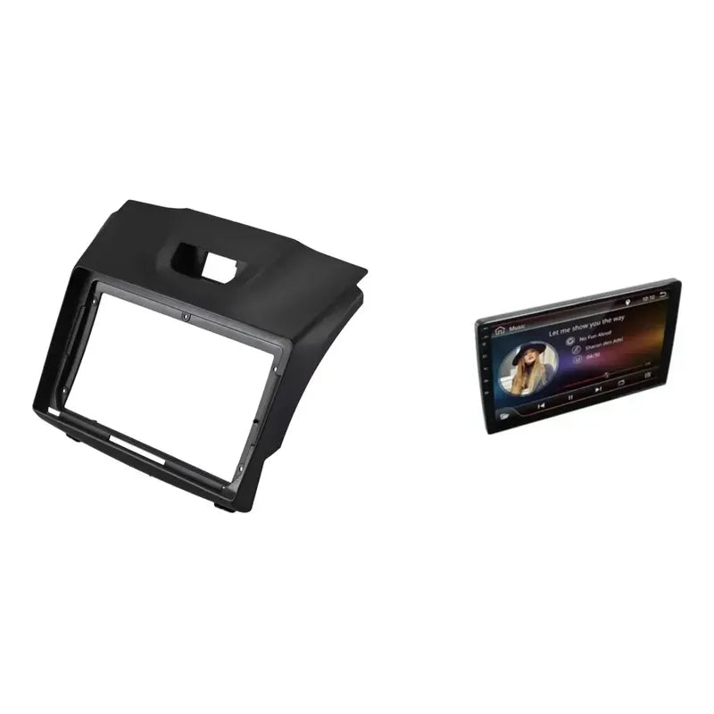 Kit D-max: Bisel Adaptador Radio 9 Chevrolet 2012 Negro + Pantalla Táctil 9 Gps/wifi/waze