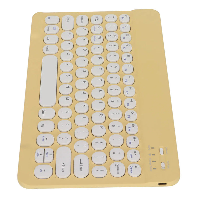 Kit Teclado Mouse Bt Para Windows Apple Android Slim Pastel