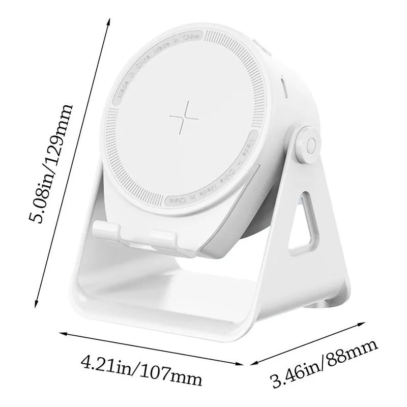 Altavoz Bluetooth Inducción Automática Altavoz Blanco Negro