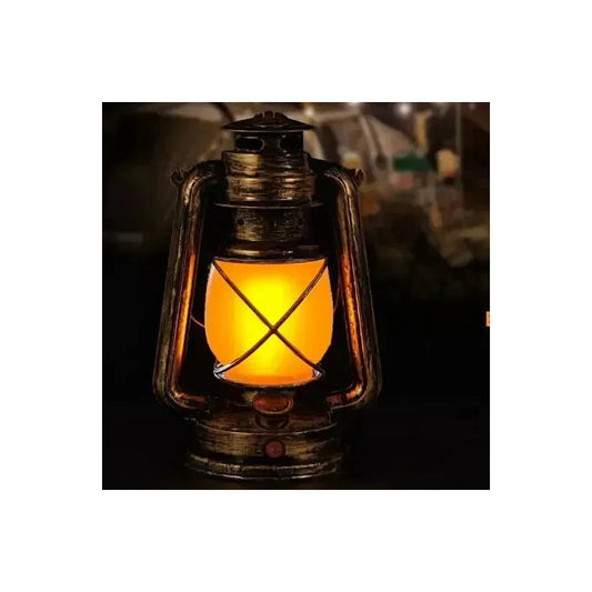 Lampara Vintage Camping Portátil Recargable Led Exteriores Marrón