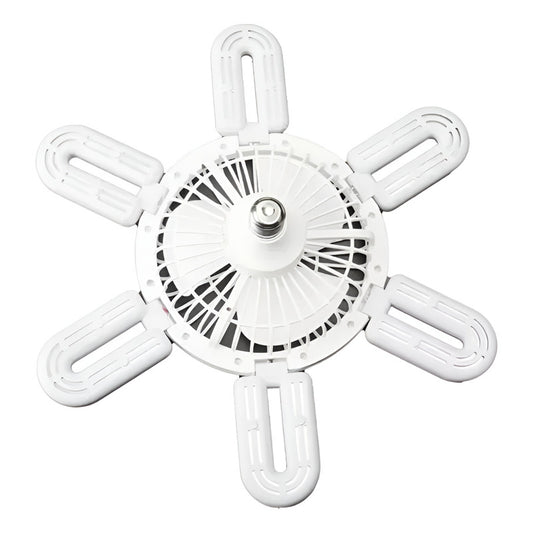 Ventilador De Techo Al Soquete Con Ampolleta Control Remoto 24 Cm 20 Blanco Plástico 3
