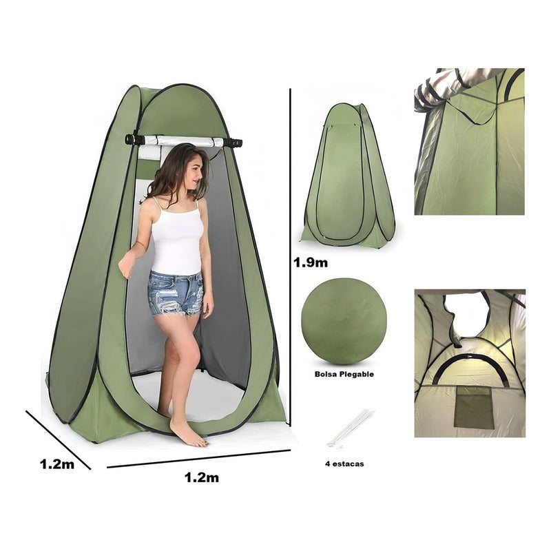 Carpa Caseta D Baño Vestidor Portátil Para Camping 1 Persona