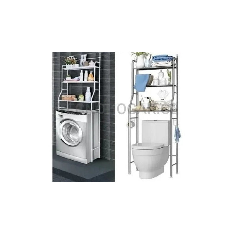 Estante Organizador Metálico Lavandería O Baño Repiza Blanco
