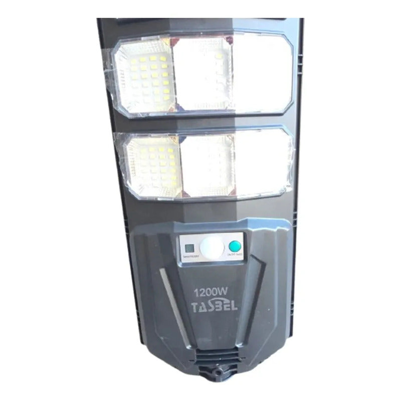 Foco Led 1200w Exterior Con Sensor Movimiento Luz Fria Negro Negro Blanco Frío